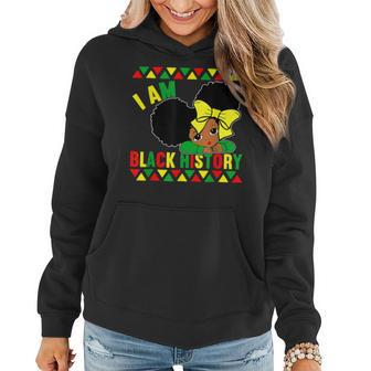 I Am The Strong African Queen Girls Black History Month V11 Women Hoodie - Seseable