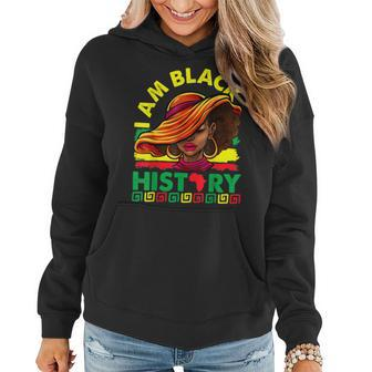 I Am The Strong African Queen Girls Black History Month V9 Women Hoodie - Seseable