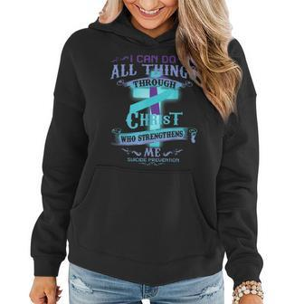 I Can Do All Things Through Christ Who Strengthens Me Nurse V2 Women Hoodie - Seseable