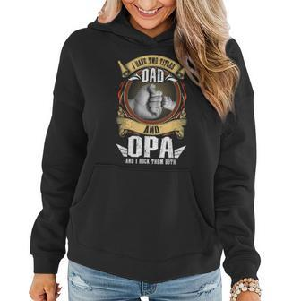 I Have Two Titles Dad And Opa Men Vintage Decor Grandpa V6 Women Hoodie - Seseable
