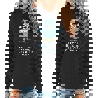 I Just Freaking Love Owls Ok Bird Joke Funny Night Owl Women Hoodie | Mazezy