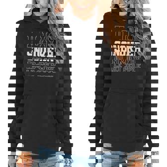 I Like Snooker And Maybe Like 3 People Funny Sarcastic Women Hoodie - Seseable