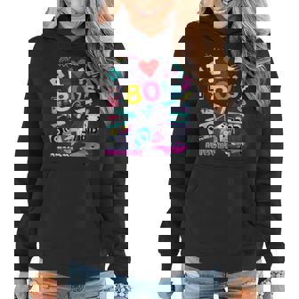 I Love 80S Retro 80S Aesthetic Vaporwave Synthwave Women Hoodie Graphic Print Hooded Sweatshirt - Thegiftio