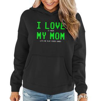 I Love My Mom Shirt Gamer Gifts For N Boys Video Games V4 Women Hoodie - Monsterry DE