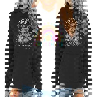 I Love You All Class Dismissed Rainbow Teacher Last Day Kids Women Hoodie | Mazezy