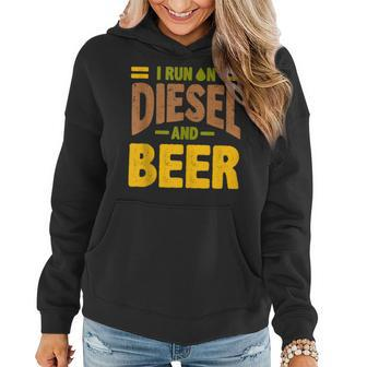 I Run On Diesel And Beer Turbo Truck Women Hoodie | Mazezy