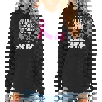 I Wear Pink For My Sister Breast Cancer Awareness Women Hoodie | Mazezy