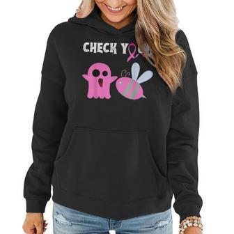 I Wear Pink In October For My Mom Wife Sister Awareness Women Hoodie | Mazezy