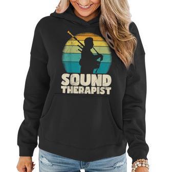 Ich Bin Ein Klangtherapeut Ich Spiele Dudelsack Frauen Hoodie - Seseable