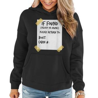 If Found Asleep Or Drunk Funny Cruise Women Hoodie - Seseable