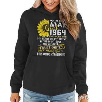 Im A May Girl 1964 Sunflower 55Th Birthday Gift Gift For Womens Women Hoodie | Mazezy