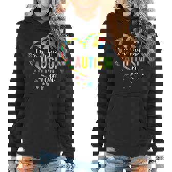 Im A Proud Autism Nana Love Heart Autism Awareness Women Hoodie | Mazezy