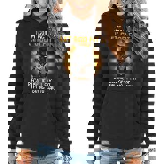 Im Going To Let God Fix It Because If I Fix It Black Cat Women Hoodie | Mazezy