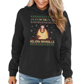 Im The Holiday Armadillo Funny Christmas Sweater Ugly X-Mas Women Hoodie | Mazezy CA