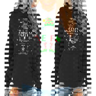Im The Naughty Elf Cute Family Christmas Matching Women Hoodie Graphic Print Hooded Sweatshirt - Thegiftio