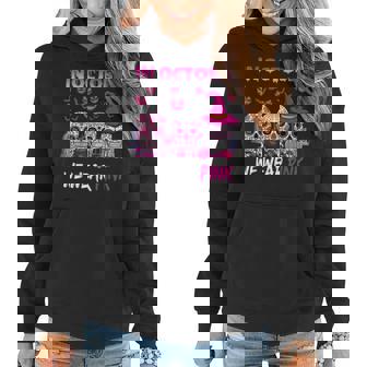 In October We Wear Pink Sugar Skulls Breast Cancer Awareness Women Hoodie Graphic Print Hooded Sweatshirt - Thegiftio