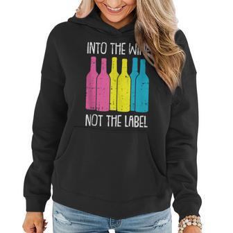 Into The Wine Not The Label Pan-Sexual Pride Drinking Lgbt-Q Women Hoodie | Mazezy