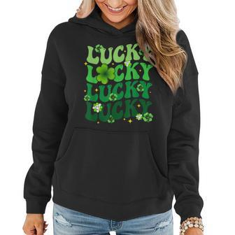 Irish Lucky Shamrock Green Clover St Patricks Day Patricks Women Hoodie - Seseable