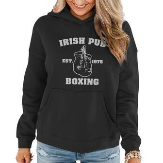 Irish Pub Boxing V2 Women Hoodie Graphic Print Hooded Sweatshirt - Thegiftio UK