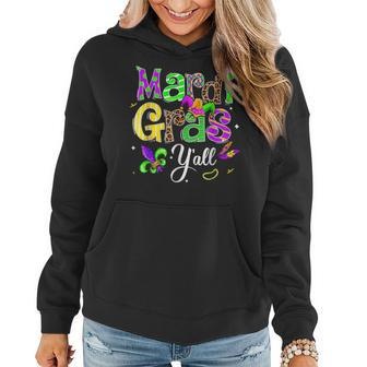 Its Mardi Gras Yall Funny Mardi Gras Party Costume Women Hoodie - Seseable
