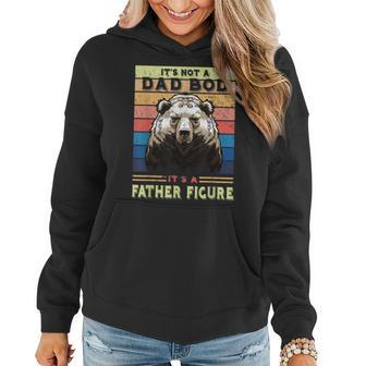 Its Not A Dad Bod Its Father Figure Bear Coffee Lover Women Hoodie | Mazezy