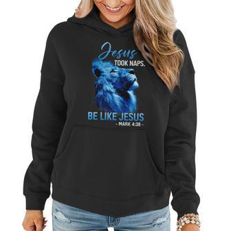 Jesus Took Nap Lion Christian Quote Bible Verse Women Hoodie - Seseable