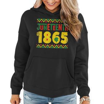 Junenth 1865 Freedom Day African Black History Month Blm Women Hoodie - Seseable