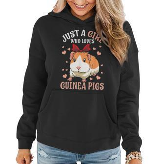 Just A Girl Who Loves Guinea Pigs Lover Mom Girls Cavy Gift Women Hoodie - Seseable