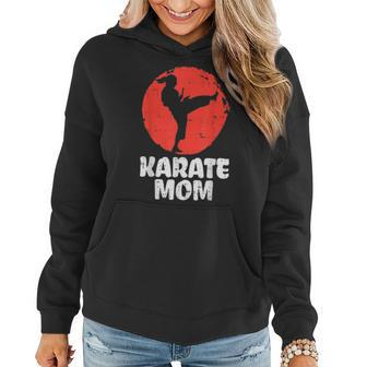 Karate Mom Ponytail Kick Japanese Martial Arts Women Gift Women Hoodie - Seseable