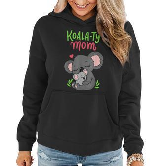Koalaty Mom Koala Bear Mama Mothers Day Animal Pun Women Hoodie | Mazezy
