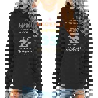 A Legend Was Born Jahrestag Vintage Farben Frauen Hoodie - Seseable