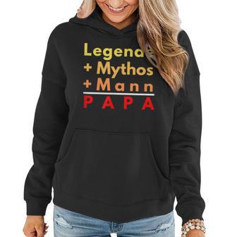 Legende Mythos Mann Das Ist Papa Vater Daddy Frauen Hoodie - Seseable