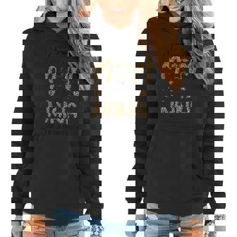 Leopard Mothers Day God Gifted Me Two Titles Mom And Nana Women Hoodie | Mazezy