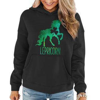 Lepricorn Leprechaun Unicorn St Patricks Day Girls Women Hoodie - Seseable