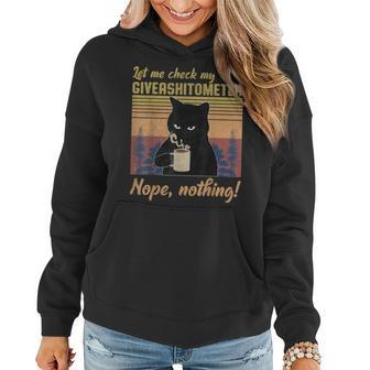 Let Me Check My Giveashitometer Nope Nothing Funny Horse Women Hoodie | Mazezy