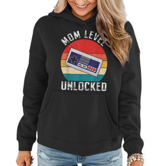 Leveling Up To Mommy Mom Funny Soon To Be Promoted To Mommy Women Hoodie - Seseable