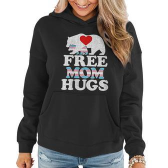 Lgbtq Trans Pride Mama Bear For Women Free Mom Hugs Women Hoodie Graphic Print Hooded Sweatshirt - Thegiftio UK