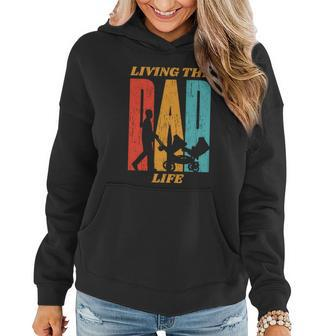 Living The Dad Life Retro Women Hoodie - Monsterry
