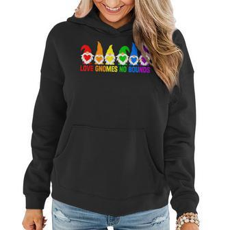 Love Lgbt Rainbow Gnomes Lgbtq Couple Squad Gay Lesbian Women Hoodie | Mazezy