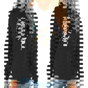 Mad Scientist Science Nerd Chemistry Fun Physics Technology Women Hoodie Graphic Print Hooded Sweatshirt - Thegiftio UK