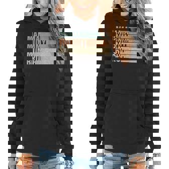 Mama Mommy Mom Bruh Mothers Day Retro Vintage Funny Mother Women Hoodie - Seseable