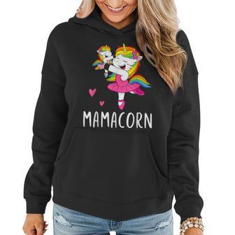Mamacorn Unicorn Mama Ballerina Mothers Day Women Hoodie | Mazezy UK