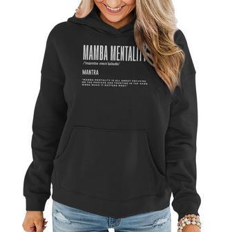 Mamba Mentality Motivational Quote Inspirational Definition Women Hoodie Graphic Print Hooded Sweatshirt - Thegiftio UK