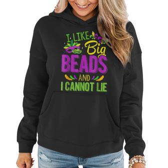 Mardi Gras 2023 I Like Big Beads And I Can Not Lie Women Hoodie - Seseable