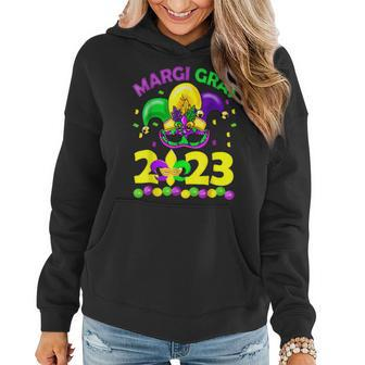 Mardi Gras 2023 - Womens Girls Mask Beads New Orleans Party Women Hoodie - Seseable