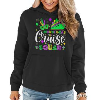 Mardi Gras Cruise Squad 2023 Matching Group Family Vacation V4 Women Hoodie - Seseable