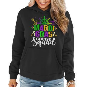 Mardi Gras Cruise Squad Funny Matching Group Family Vacation Women Hoodie - Seseable