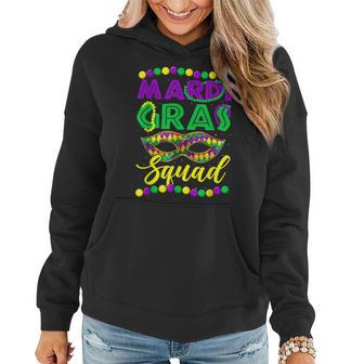 Mardi Gras Squad Funny Festival Party Costume Outfits V2 Women Hoodie - Seseable