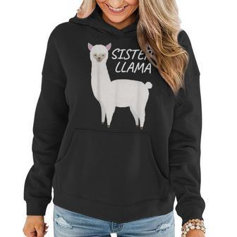 Matching Family Llama Gift Sister Llama For Sis Women Hoodie | Mazezy CA