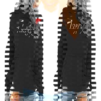 Matching Naughty & Nice Naughty List Christmas Women Hoodie Graphic Print Hooded Sweatshirt - Thegiftio